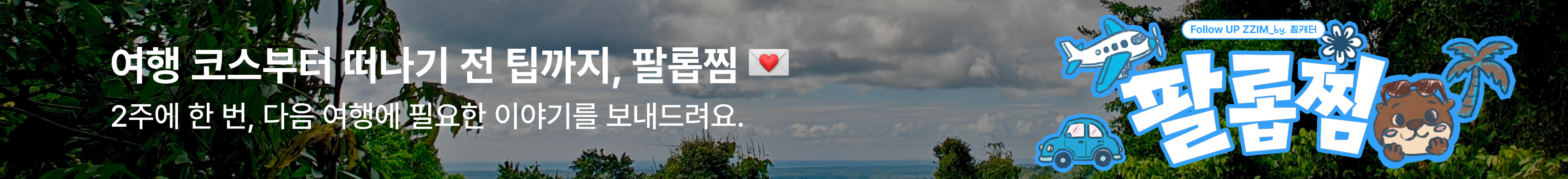 뉴스레터 팔롭찜 구독_pc